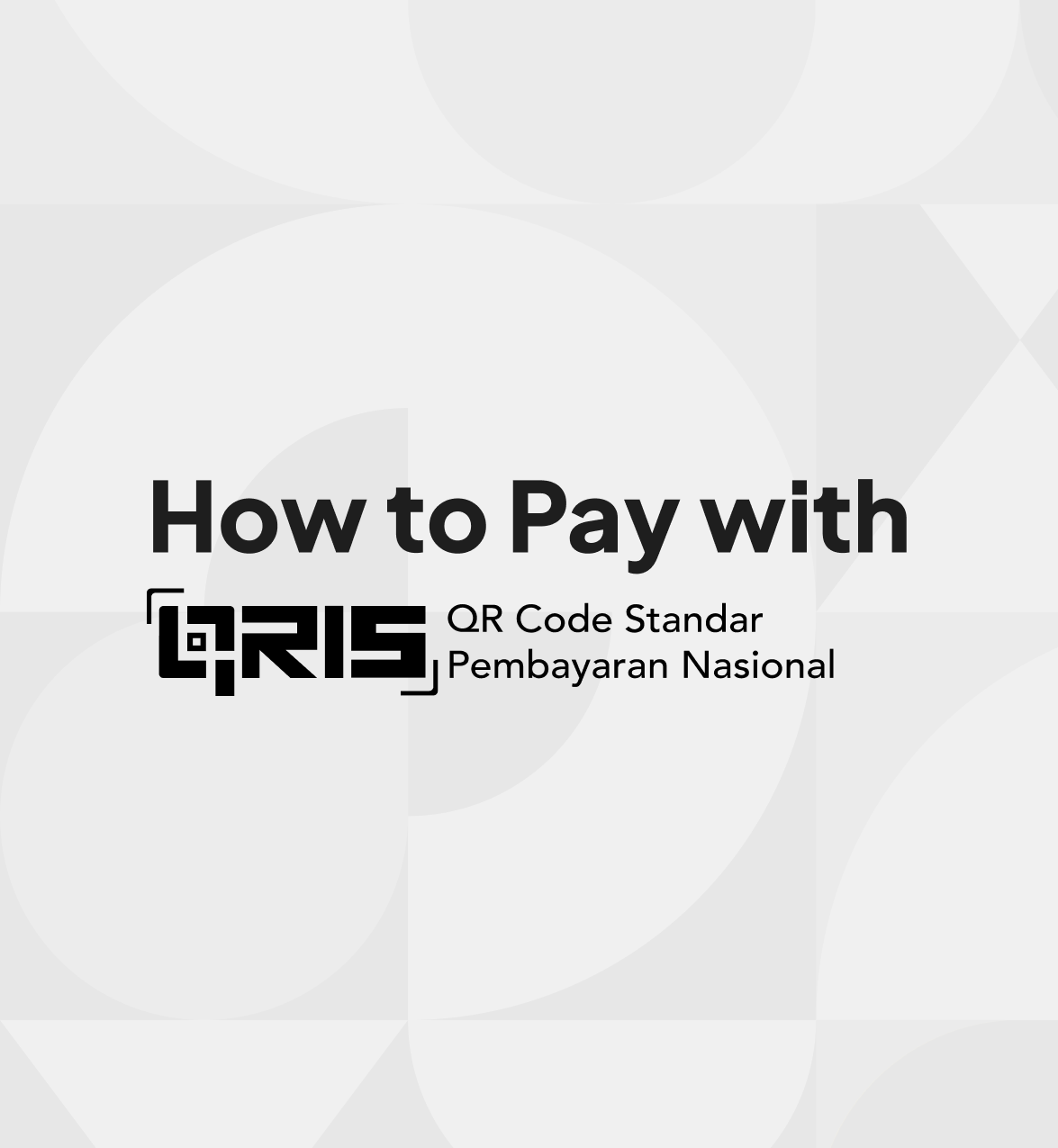 Pay with QRIS Methods
